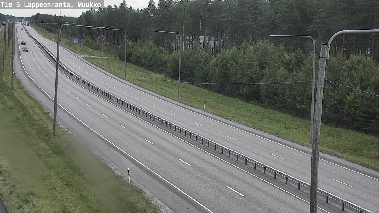 Weather Camera Image Road 6 Lappeenranta, Muukko, Lappeenranta, Etelä-Karjala