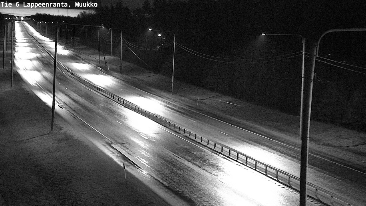 Weather Camera Image Väg 6 Villmanstrand, Muukko, Lappeenranta, Etelä-Karjala