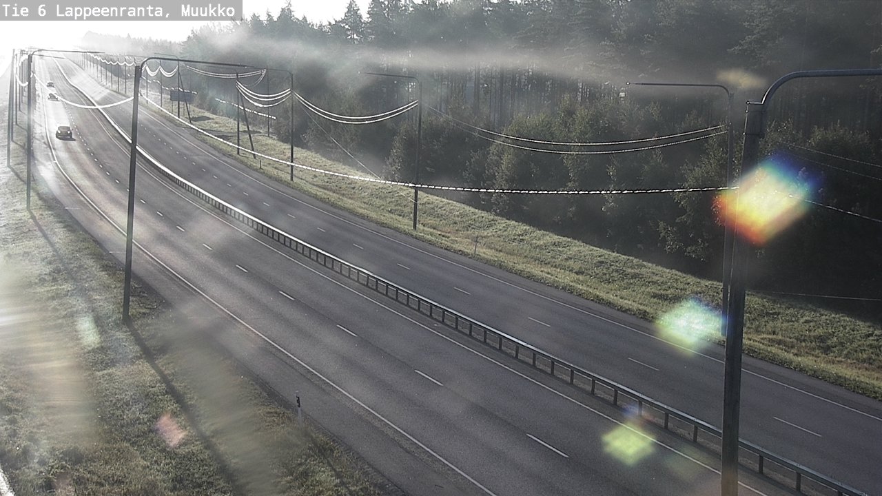 Weather Camera Image Road 6 Lappeenranta, Muukko, Lappeenranta, Etelä-Karjala