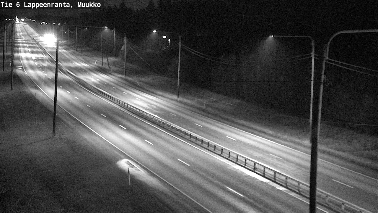 Weather Camera Image Väg 6 Villmanstrand, Muukko, Lappeenranta, Etelä-Karjala