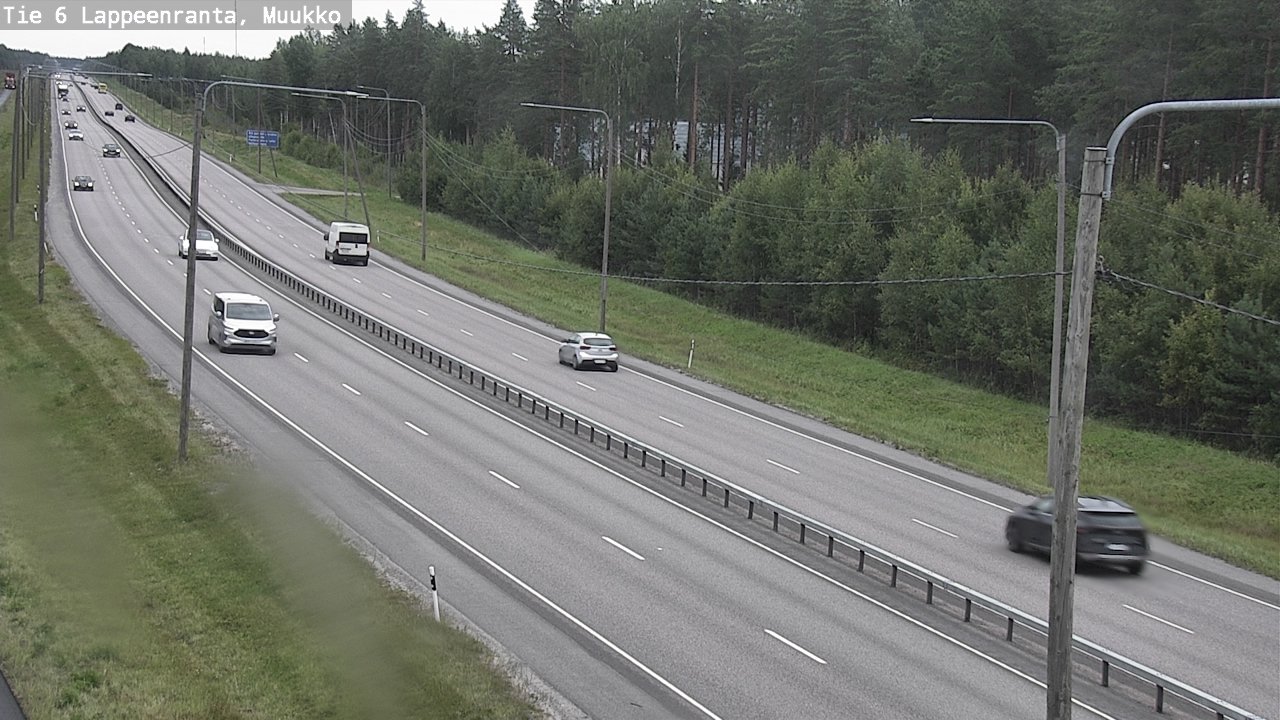 Weather Camera Image Road 6 Lappeenranta, Muukko, Lappeenranta, Etelä-Karjala