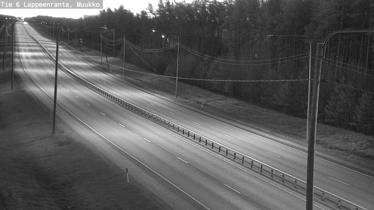 Weather Camera Image Road 6 Lappeenranta, Muukko, Lappeenranta, Etelä-Karjala