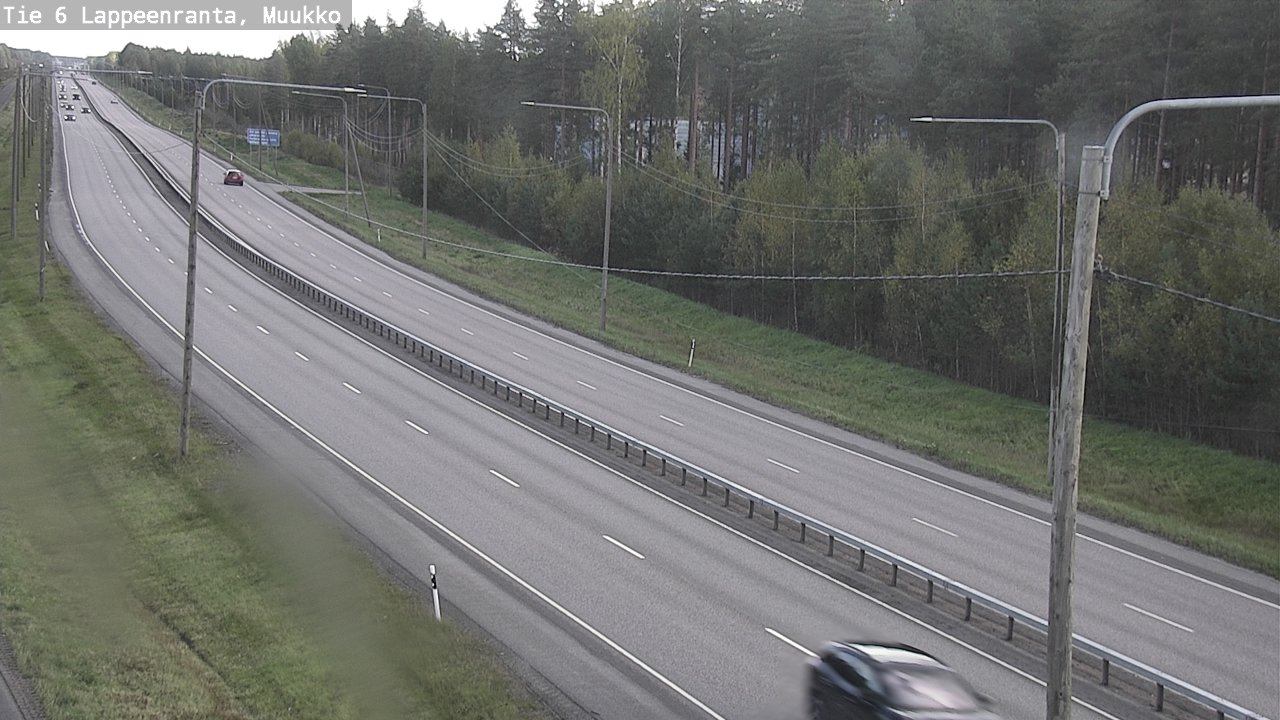 Weather Camera Image Road 6 Lappeenranta, Muukko, Lappeenranta, Etelä-Karjala