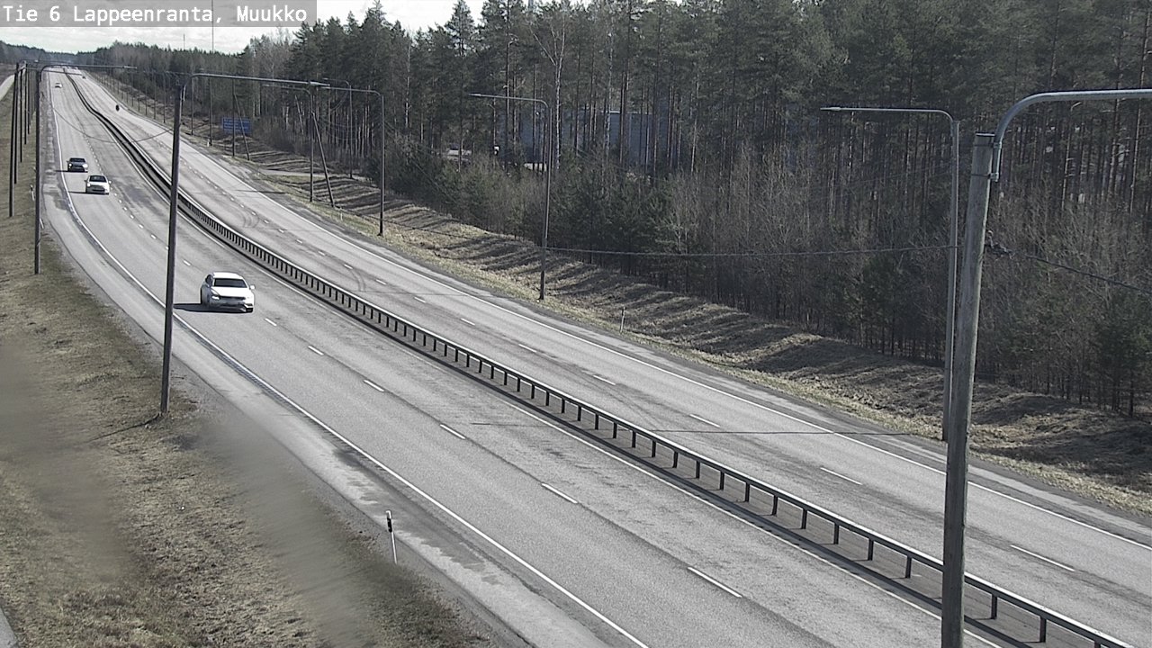 Weather Camera Image Väg 6 Villmanstrand, Muukko, Lappeenranta, Etelä-Karjala