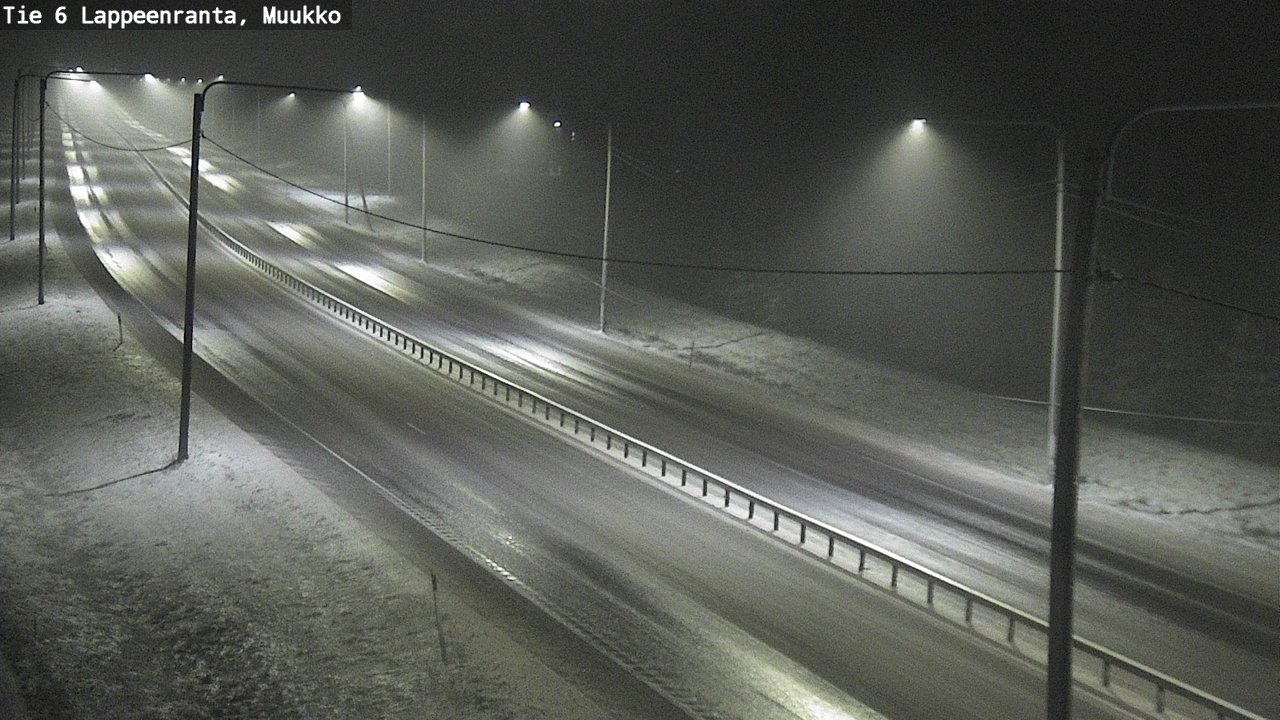 Weather Camera Image Road 6 Lappeenranta, Muukko, Lappeenranta, Etelä-Karjala