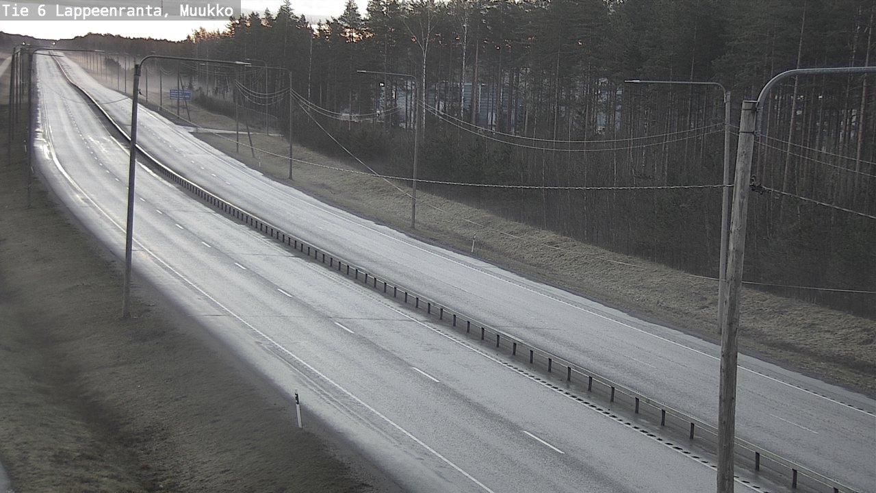 Weather Camera Image Väg 6 Villmanstrand, Muukko, Lappeenranta, Etelä-Karjala