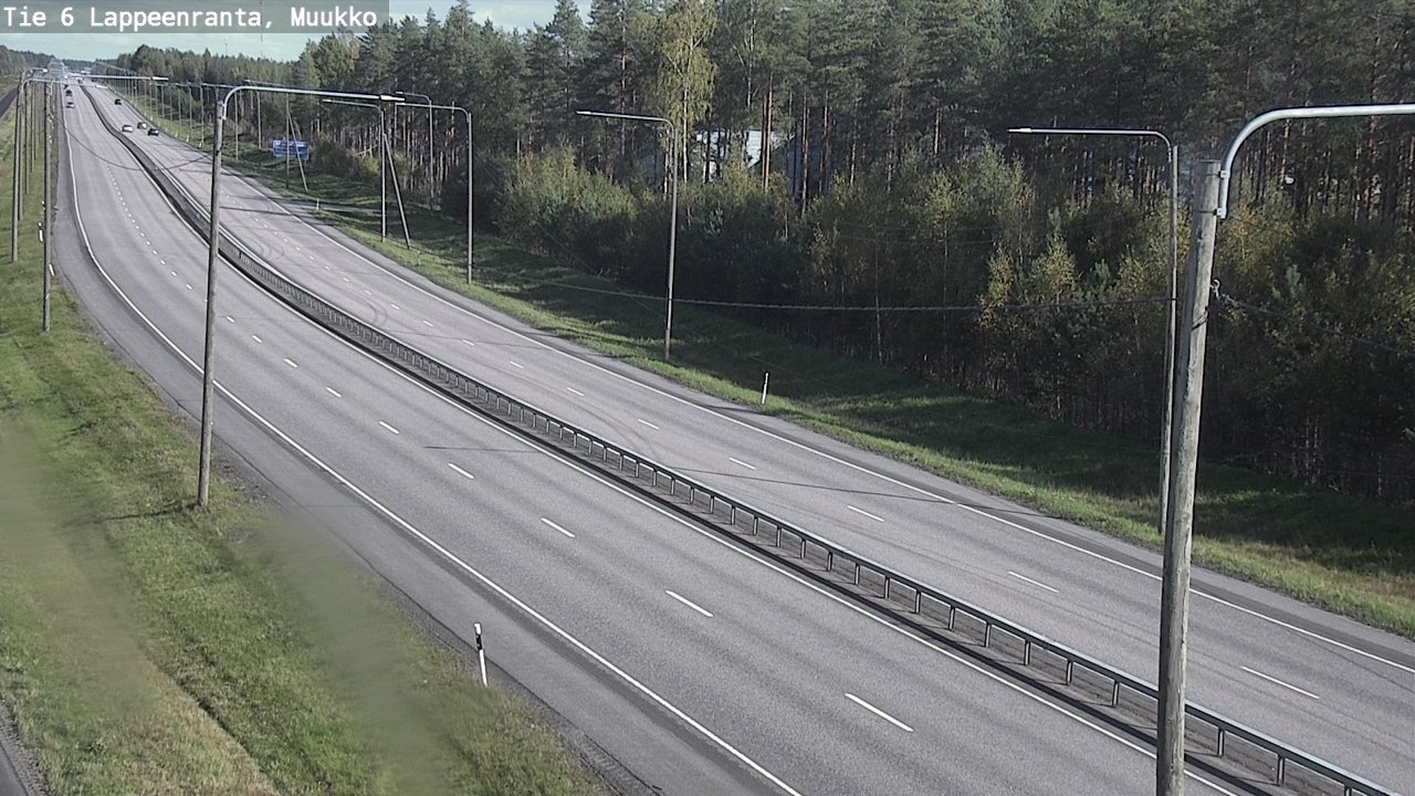 Weather Camera Image Road 6 Lappeenranta, Muukko, Lappeenranta, Etelä-Karjala