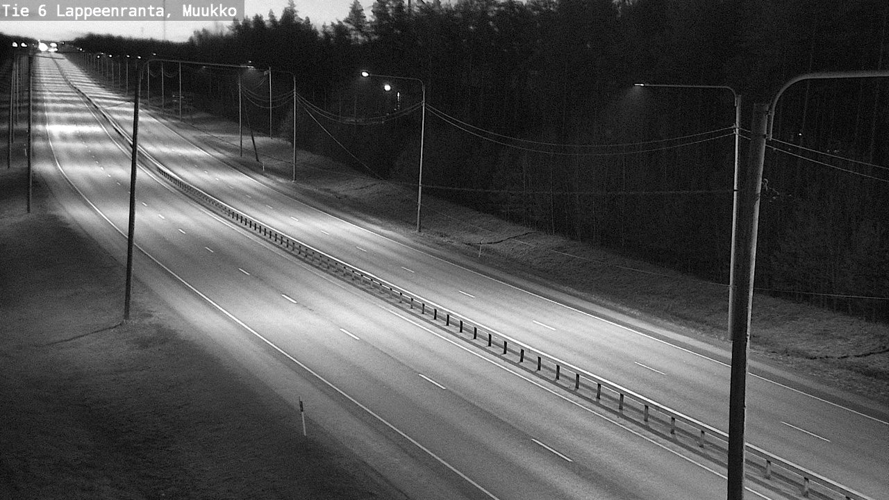 Weather Camera Image Road 6 Lappeenranta, Muukko, Lappeenranta, Etelä-Karjala