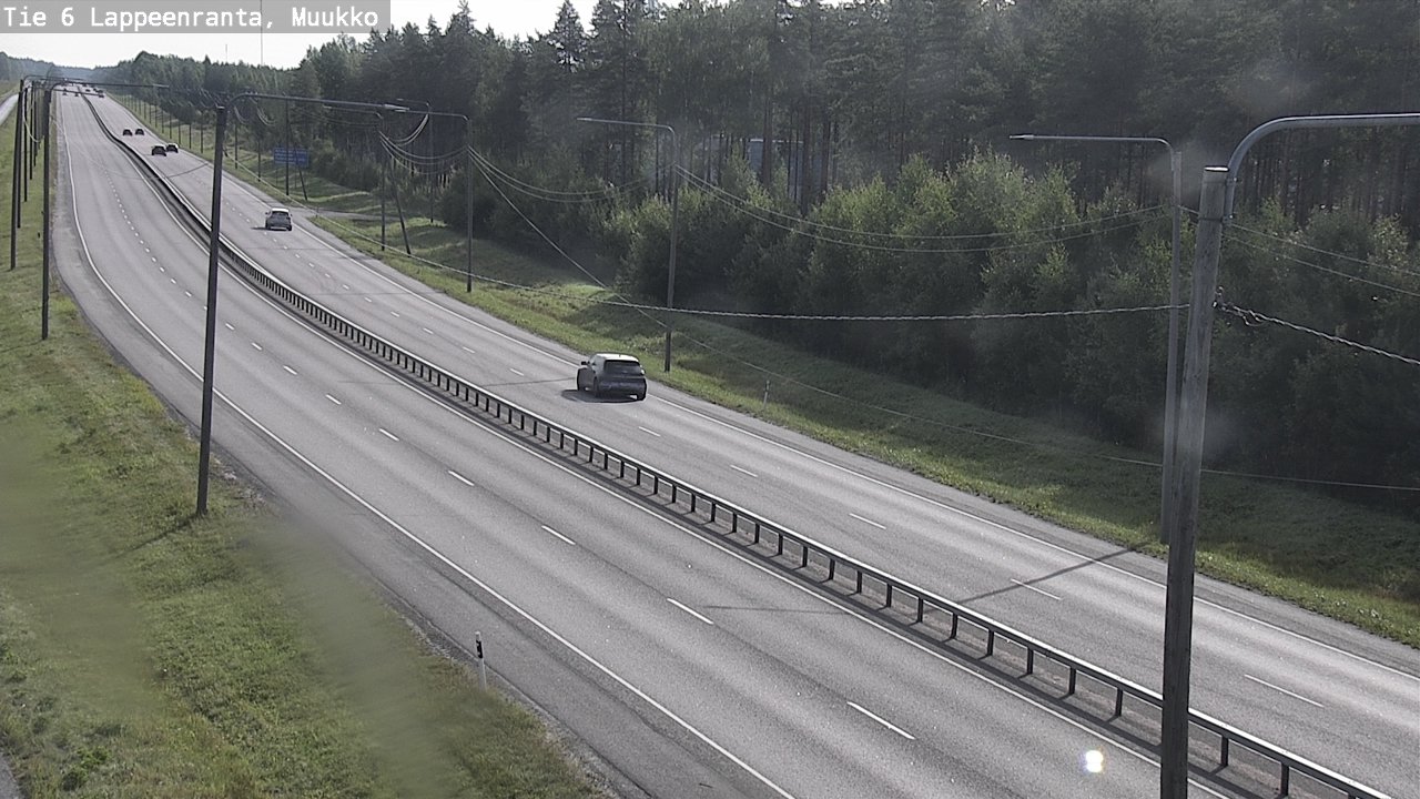 Weather Camera Image Road 6 Lappeenranta, Muukko, Lappeenranta, Etelä-Karjala