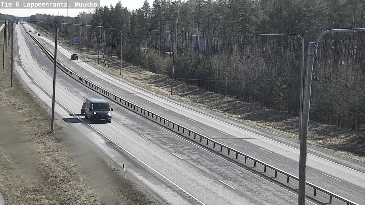 Weather Camera Image Väg 6 Villmanstrand, Muukko, Lappeenranta, Etelä-Karjala