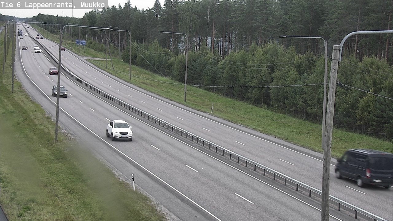 Weather Camera Image Road 6 Lappeenranta, Muukko, Lappeenranta, Etelä-Karjala