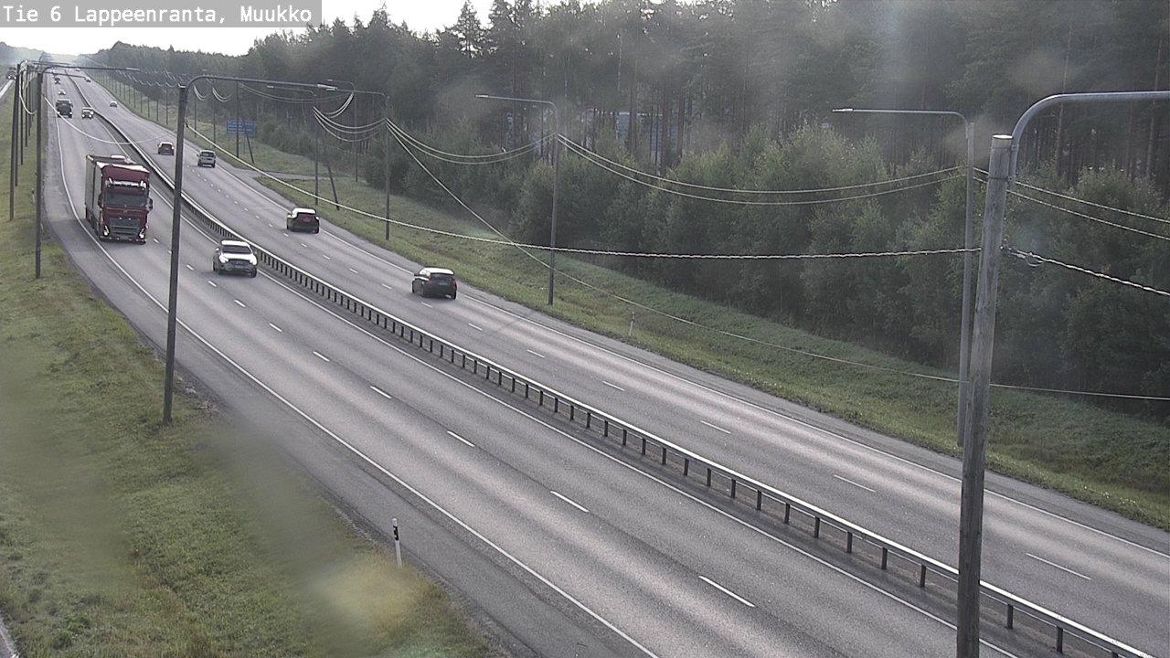 Weather Camera Image Road 6 Lappeenranta, Muukko, Lappeenranta, Etelä-Karjala