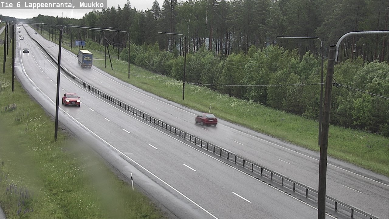 Weather Camera Image Road 6 Lappeenranta, Muukko, Lappeenranta, Etelä-Karjala