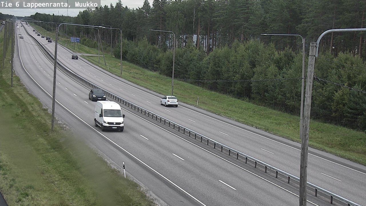 Weather Camera Image Road 6 Lappeenranta, Muukko, Lappeenranta, Etelä-Karjala