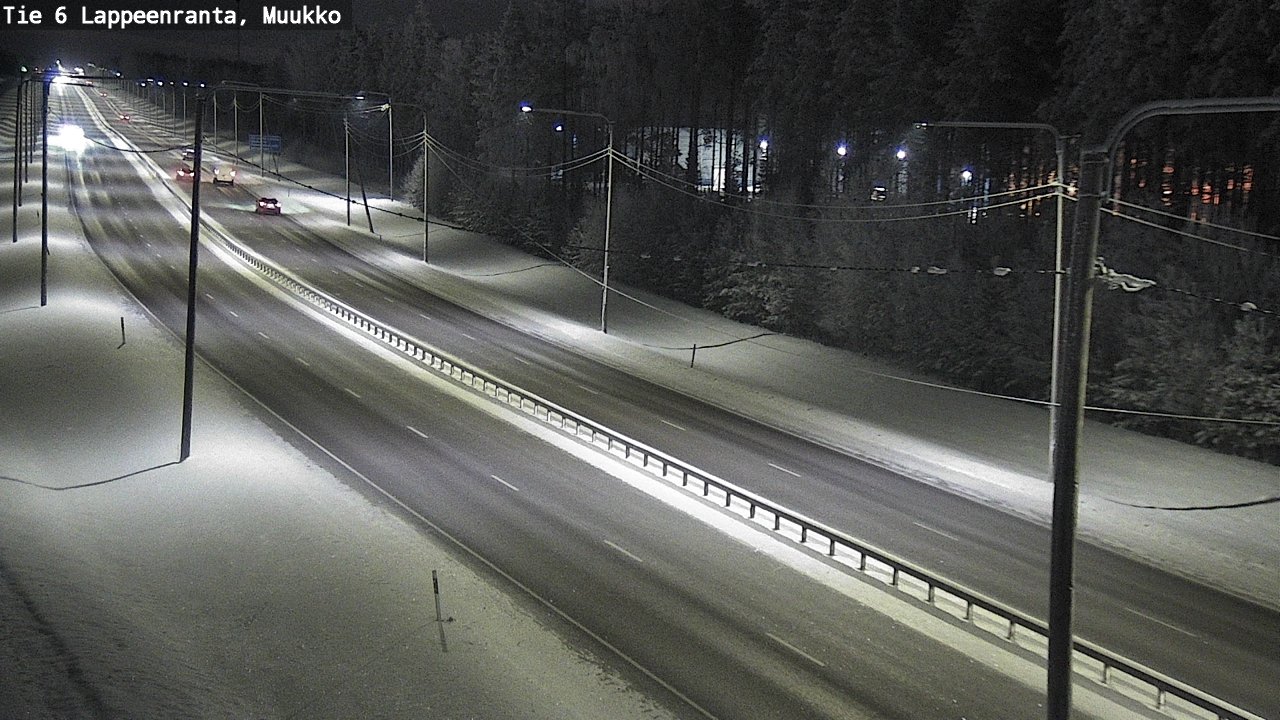 Weather Camera Image Road 6 Lappeenranta, Muukko, Lappeenranta, Etelä-Karjala