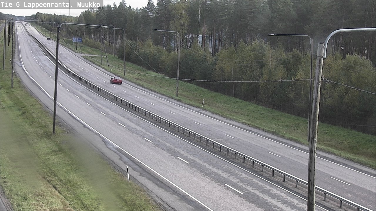 Weather Camera Image Road 6 Lappeenranta, Muukko, Lappeenranta, Etelä-Karjala