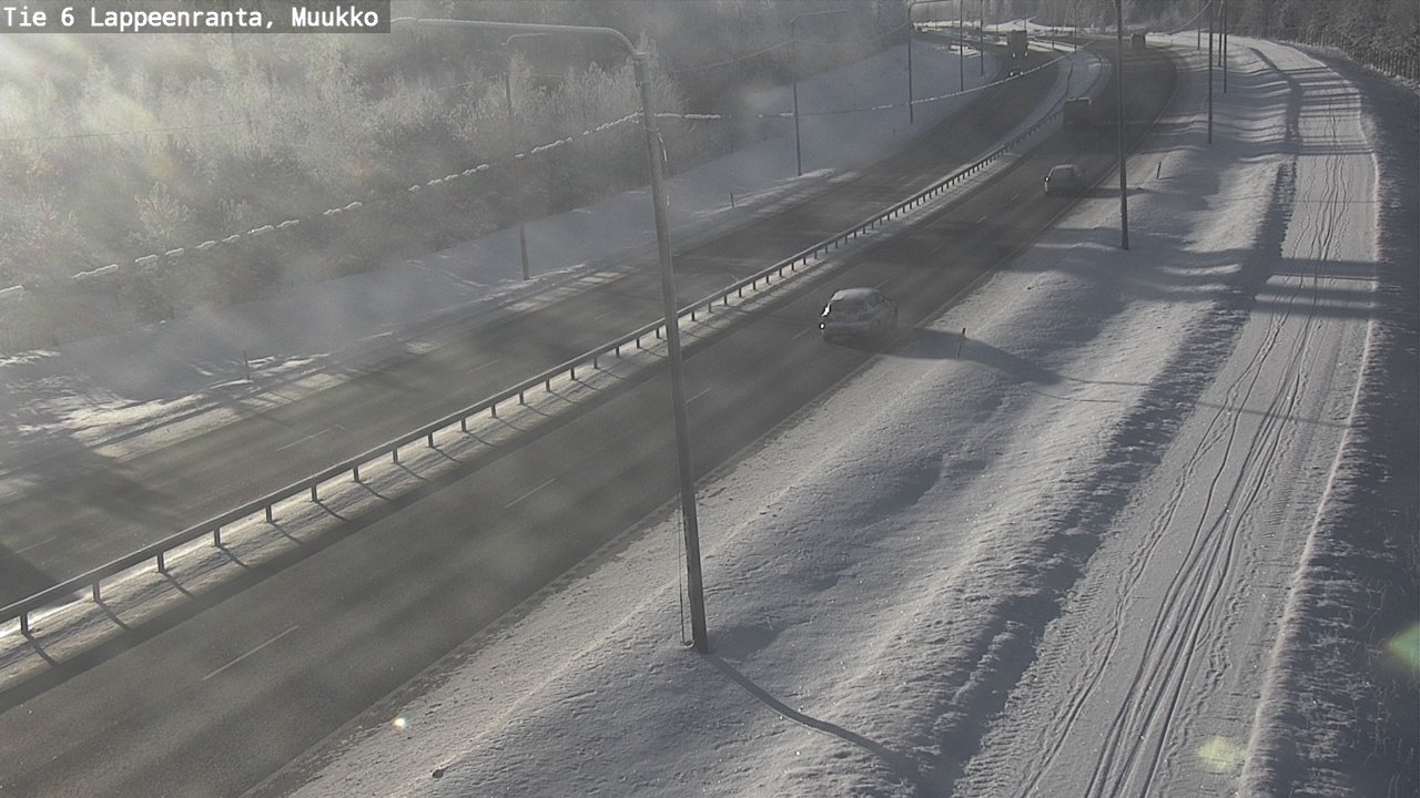 Weather Camera Image Road 6 Lappeenranta, Muukko, Lappeenranta, Etelä-Karjala