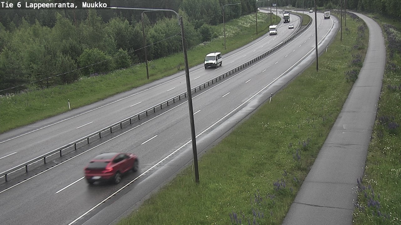 Weather Camera Image Väg 6 Villmanstrand, Muukko, Lappeenranta, Etelä-Karjala
