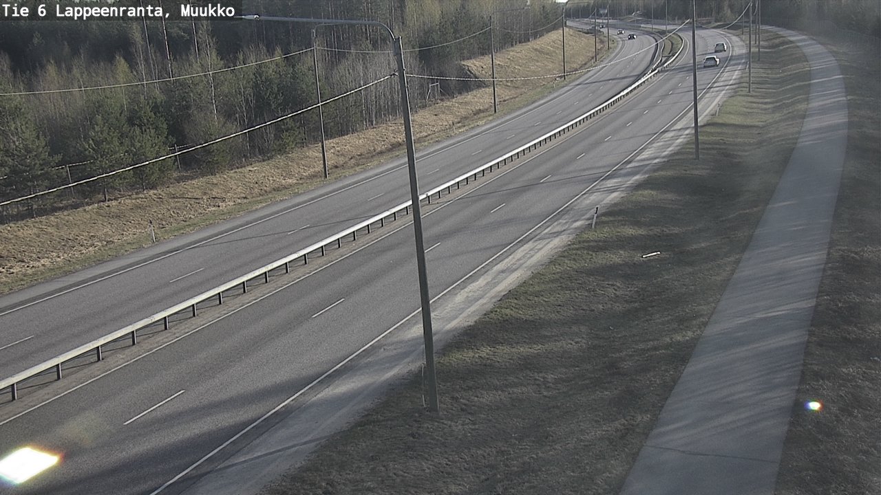 Weather Camera Image Väg 6 Villmanstrand, Muukko, Lappeenranta, Etelä-Karjala