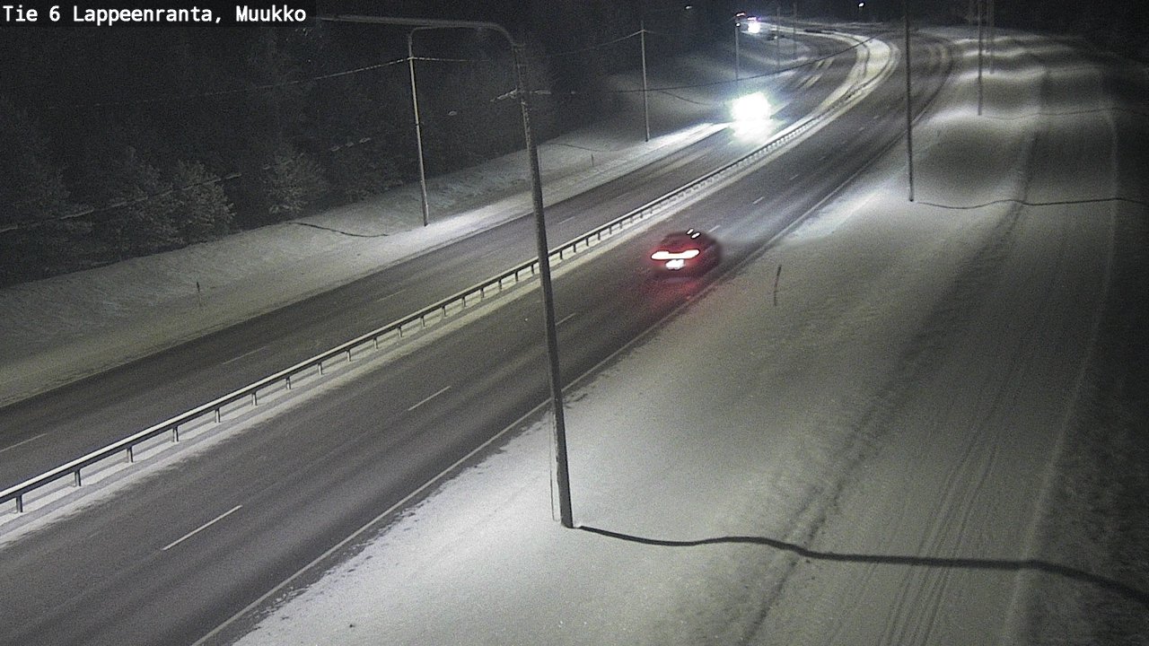 Weather Camera Image Road 6 Lappeenranta, Muukko, Lappeenranta, Etelä-Karjala