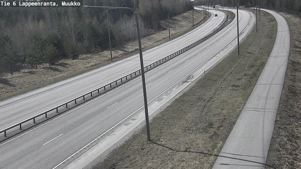 Weather Camera Image Väg 6 Villmanstrand, Muukko, Lappeenranta, Etelä-Karjala