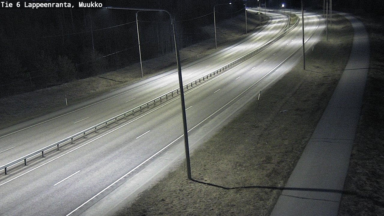 Weather Camera Image Väg 6 Villmanstrand, Muukko, Lappeenranta, Etelä-Karjala