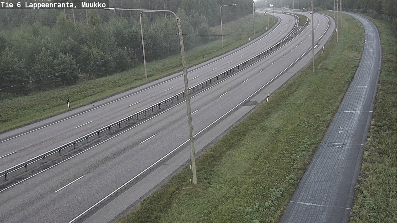 Weather Camera Image Road 6 Lappeenranta, Muukko, Lappeenranta, Etelä-Karjala