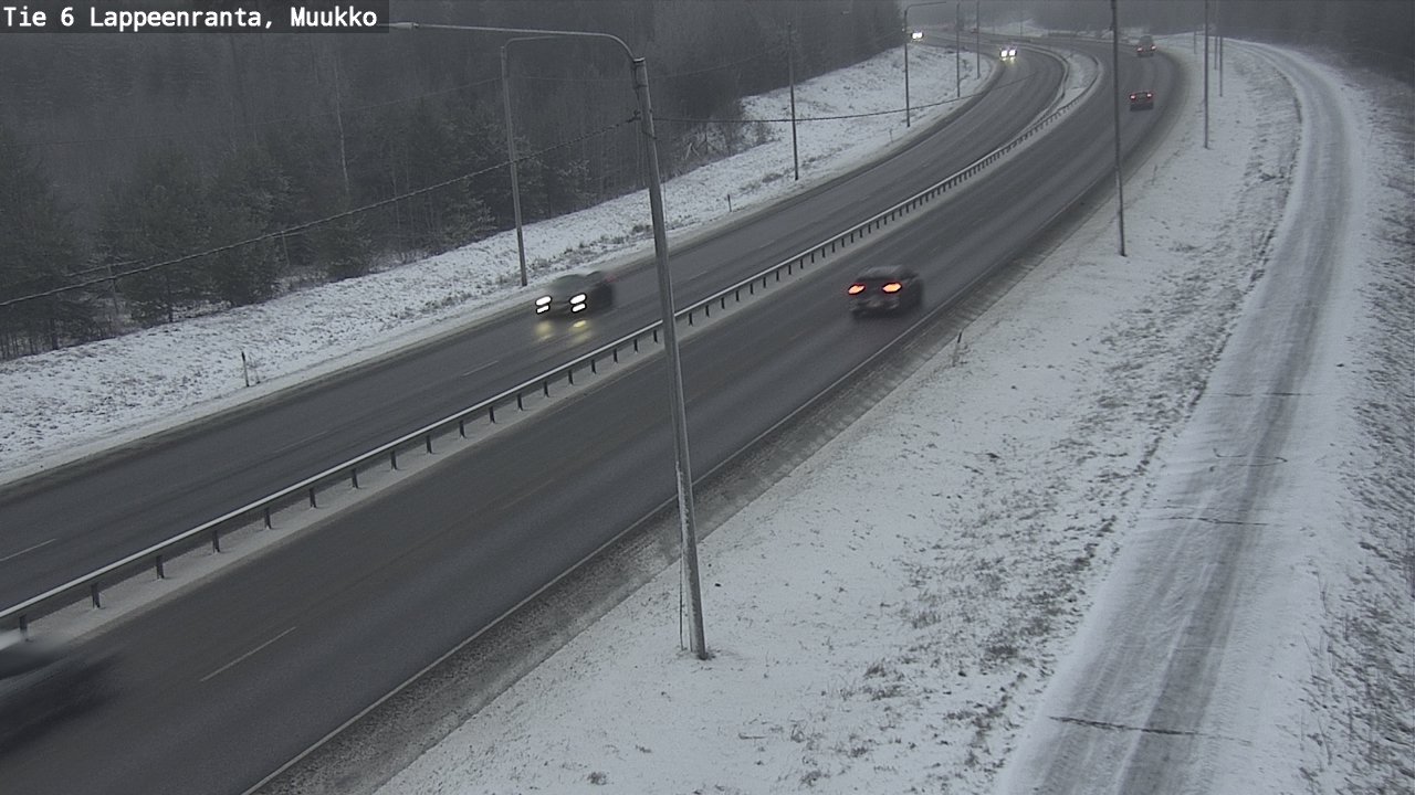 Weather Camera Image Road 6 Lappeenranta, Muukko, Lappeenranta, Etelä-Karjala
