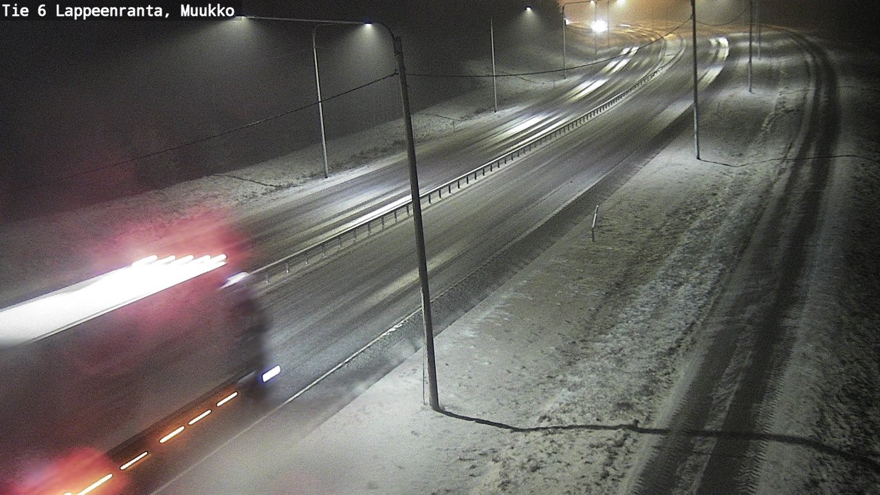 Weather Camera Image Road 6 Lappeenranta, Muukko, Lappeenranta, Etelä-Karjala