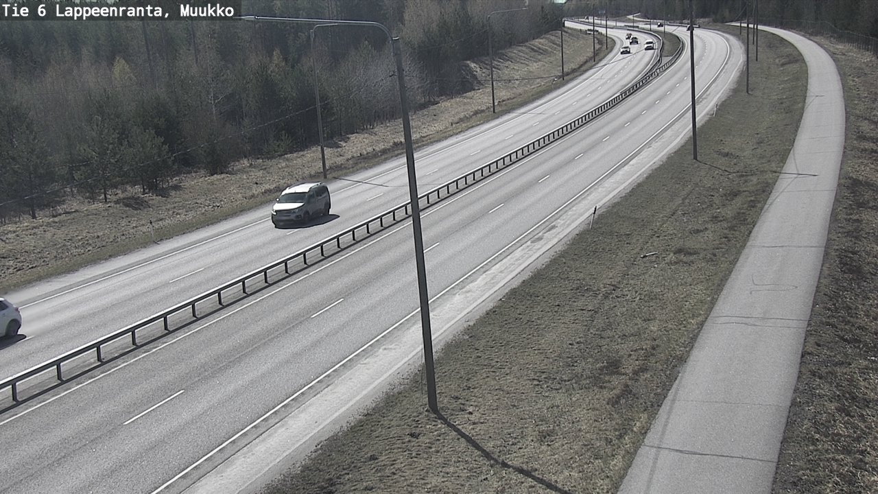 Weather Camera Image Väg 6 Villmanstrand, Muukko, Lappeenranta, Etelä-Karjala