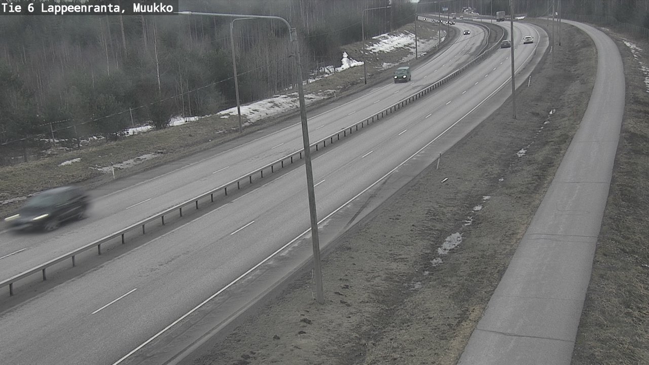 Weather Camera Image Road 6 Lappeenranta, Muukko, Lappeenranta, Etelä-Karjala
