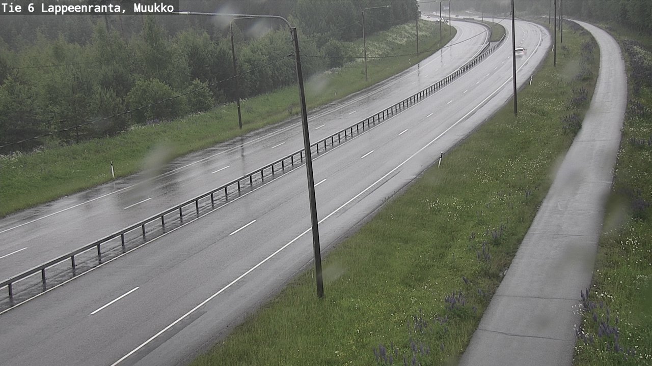 Weather Camera Image Väg 6 Villmanstrand, Muukko, Lappeenranta, Etelä-Karjala