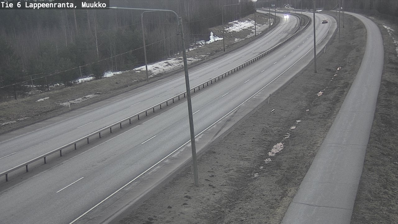 Weather Camera Image Road 6 Lappeenranta, Muukko, Lappeenranta, Etelä-Karjala
