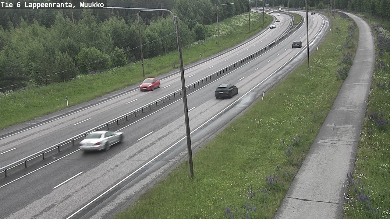 Weather Camera Image Väg 6 Villmanstrand, Muukko, Lappeenranta, Etelä-Karjala