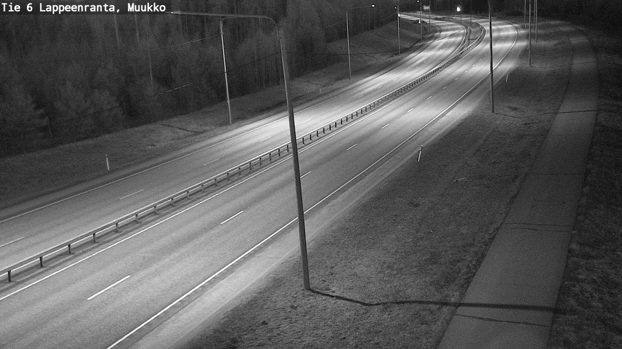 Weather Camera Image Road 6 Lappeenranta, Muukko, Lappeenranta, Etelä-Karjala
