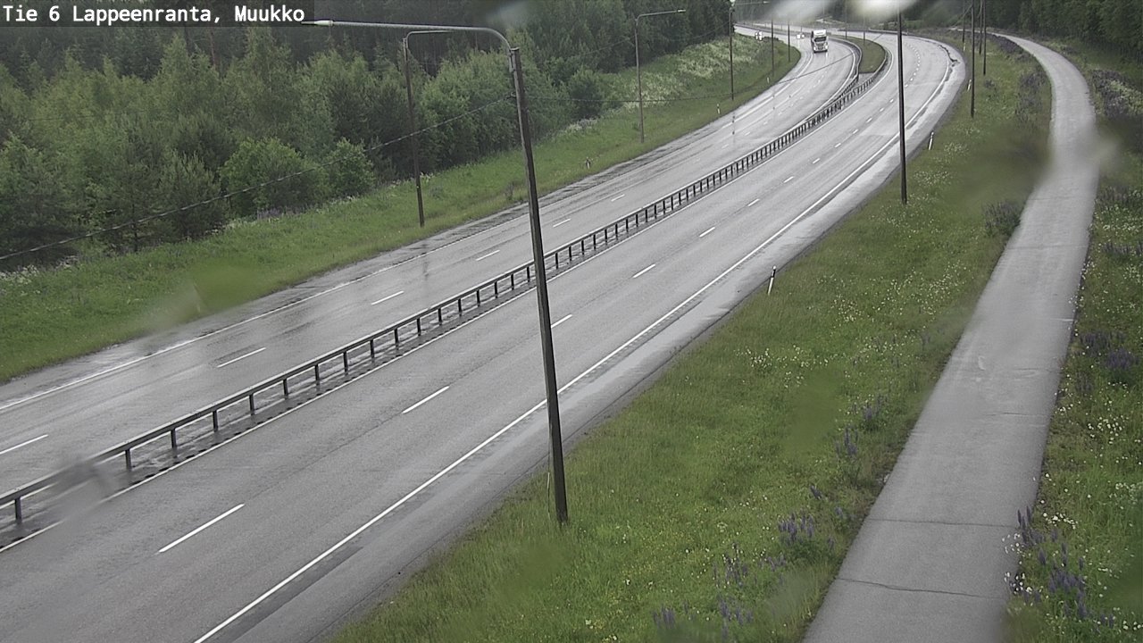 Weather Camera Image Väg 6 Villmanstrand, Muukko, Lappeenranta, Etelä-Karjala