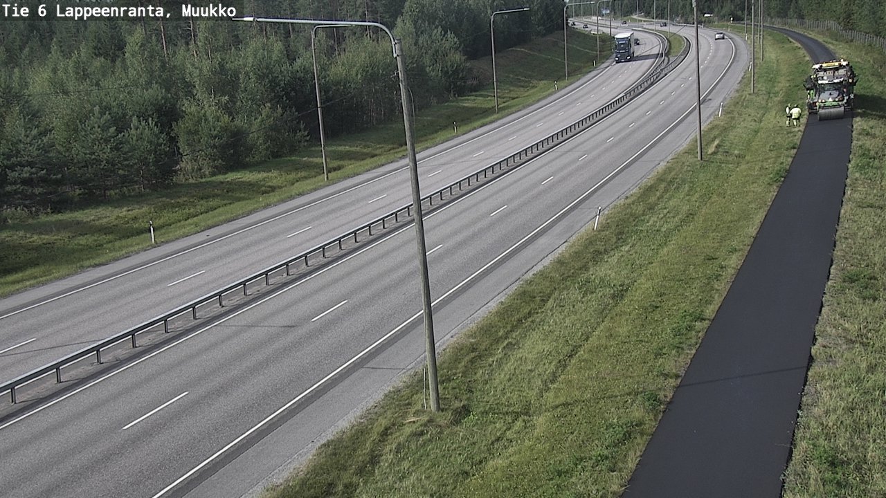 Weather Camera Image Road 6 Lappeenranta, Muukko, Lappeenranta, Etelä-Karjala