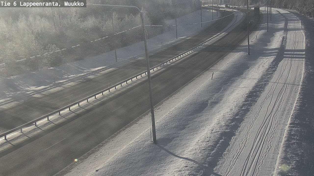 Weather Camera Image Road 6 Lappeenranta, Muukko, Lappeenranta, Etelä-Karjala