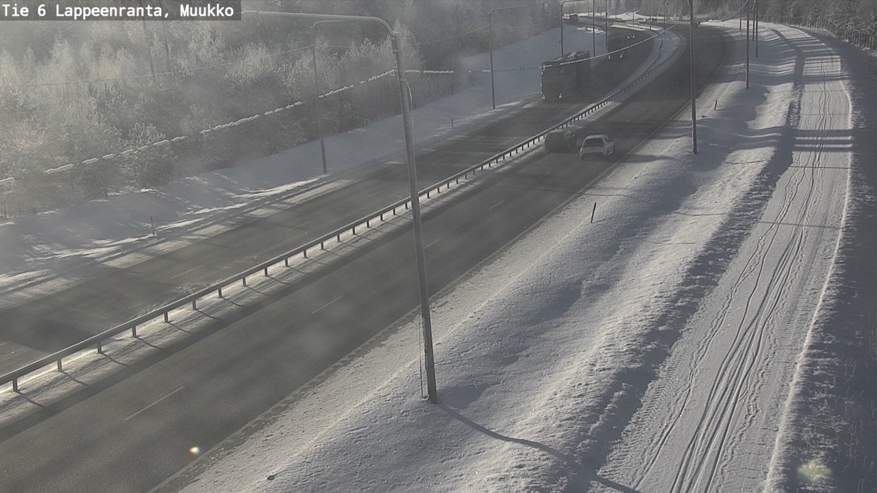 Weather Camera Image Road 6 Lappeenranta, Muukko, Lappeenranta, Etelä-Karjala