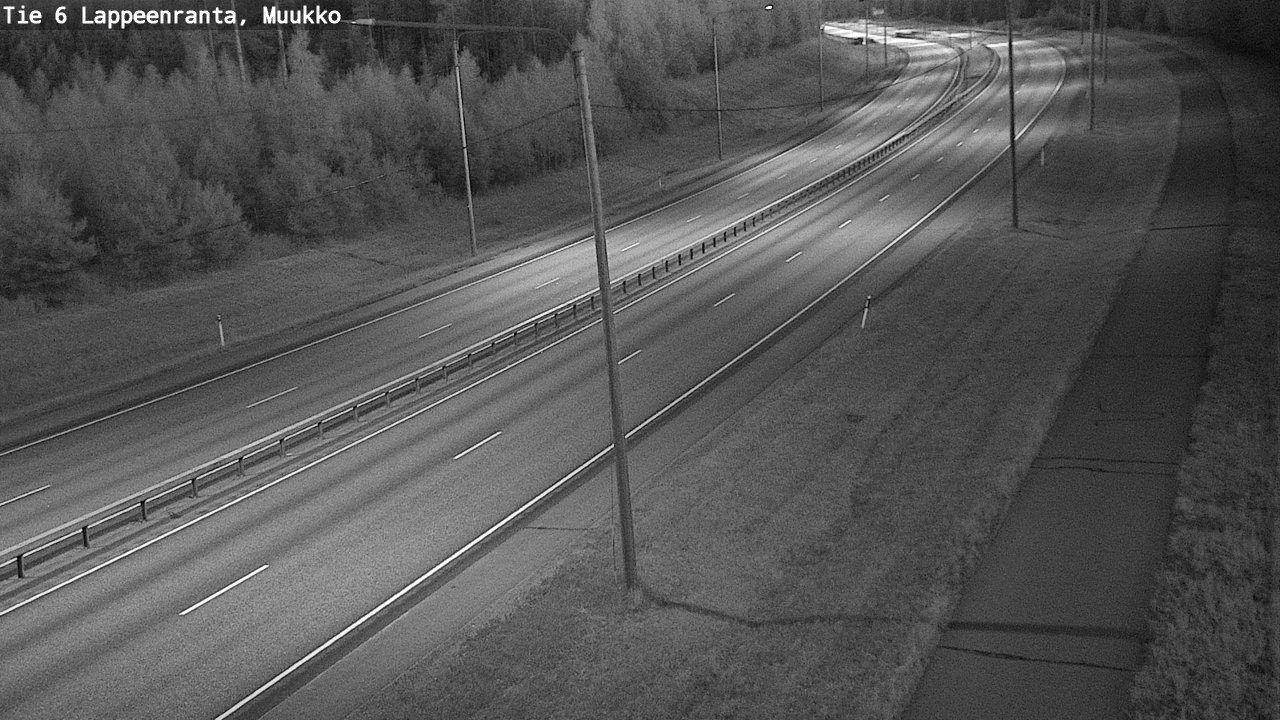 Weather Camera Image Väg 6 Villmanstrand, Muukko, Lappeenranta, Etelä-Karjala