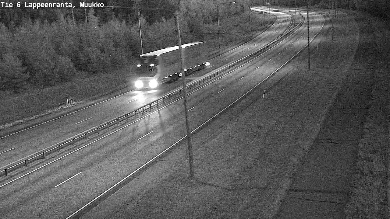 Weather Camera Image Väg 6 Villmanstrand, Muukko, Lappeenranta, Etelä-Karjala