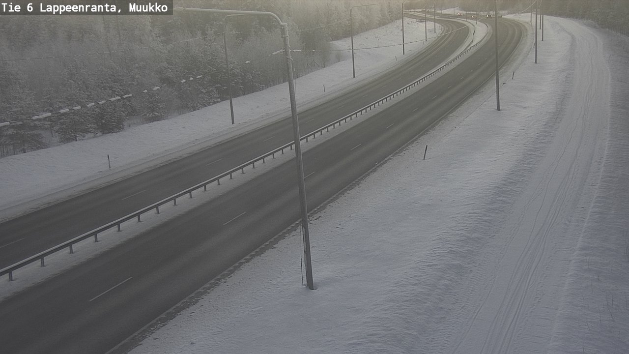 Weather Camera Image Road 6 Lappeenranta, Muukko, Lappeenranta, Etelä-Karjala