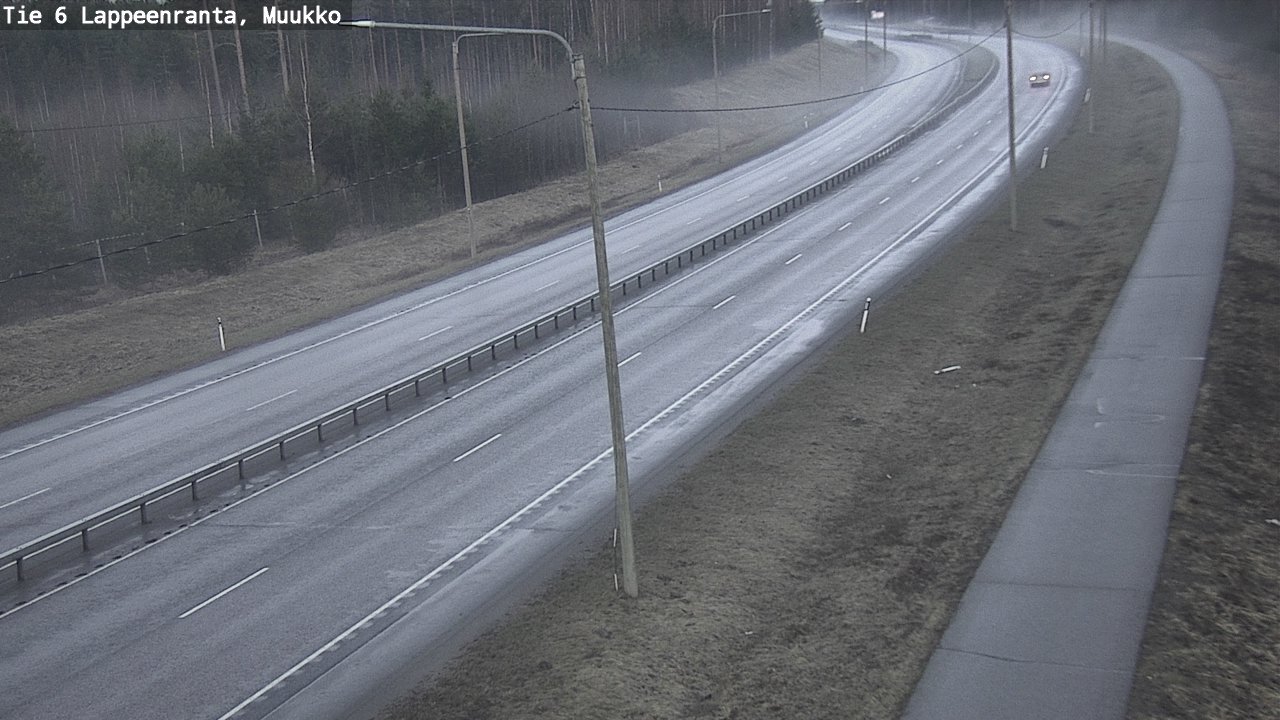 Weather Camera Image Väg 6 Villmanstrand, Muukko, Lappeenranta, Etelä-Karjala
