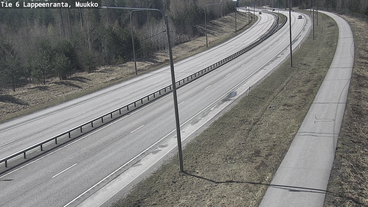 Weather Camera Image Väg 6 Villmanstrand, Muukko, Lappeenranta, Etelä-Karjala