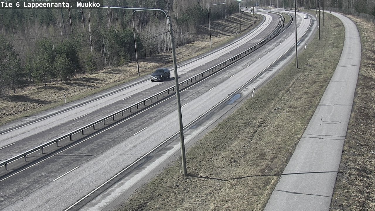 Weather Camera Image Väg 6 Villmanstrand, Muukko, Lappeenranta, Etelä-Karjala