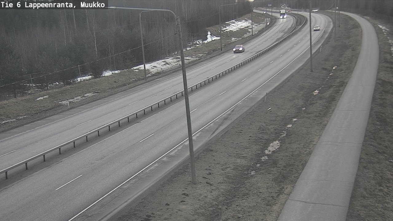Weather Camera Image Road 6 Lappeenranta, Muukko, Lappeenranta, Etelä-Karjala