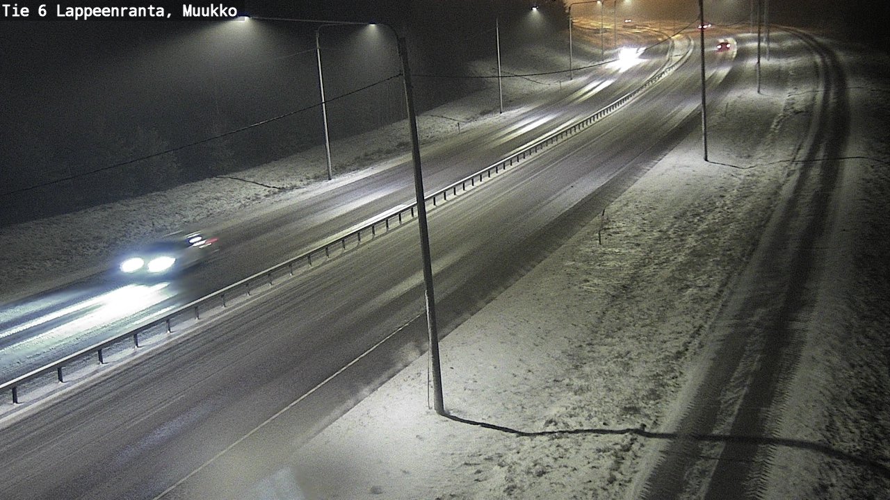 Weather Camera Image Road 6 Lappeenranta, Muukko, Lappeenranta, Etelä-Karjala