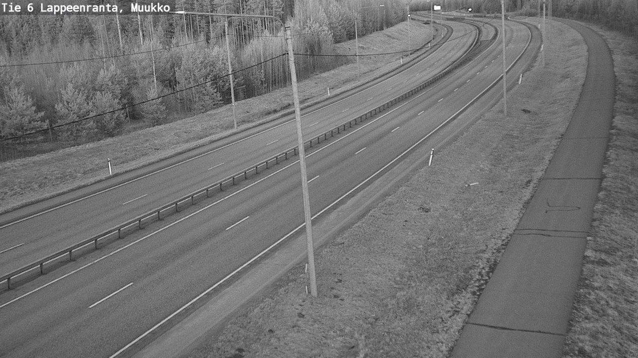 Weather Camera Image Road 6 Lappeenranta, Muukko, Lappeenranta, Etelä-Karjala