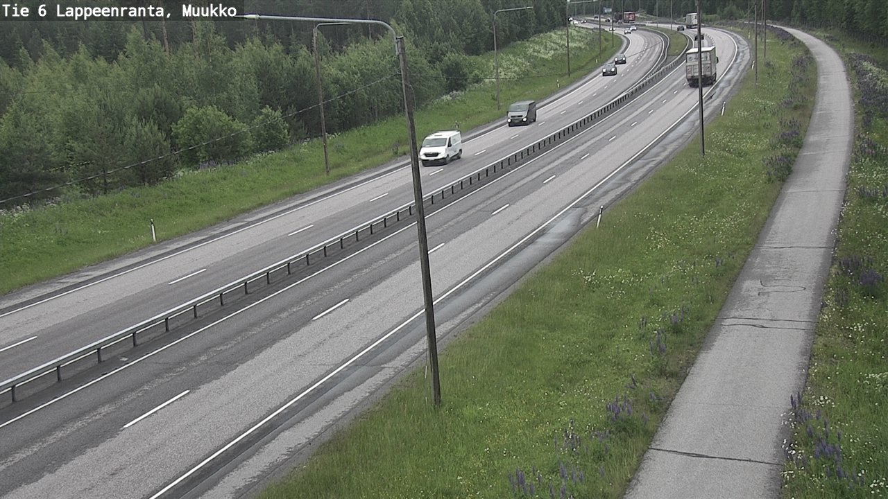 Weather Camera Image Väg 6 Villmanstrand, Muukko, Lappeenranta, Etelä-Karjala