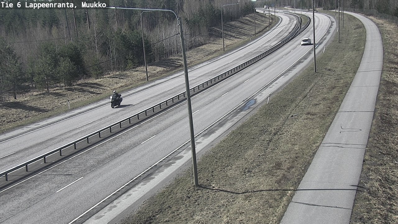 Weather Camera Image Väg 6 Villmanstrand, Muukko, Lappeenranta, Etelä-Karjala